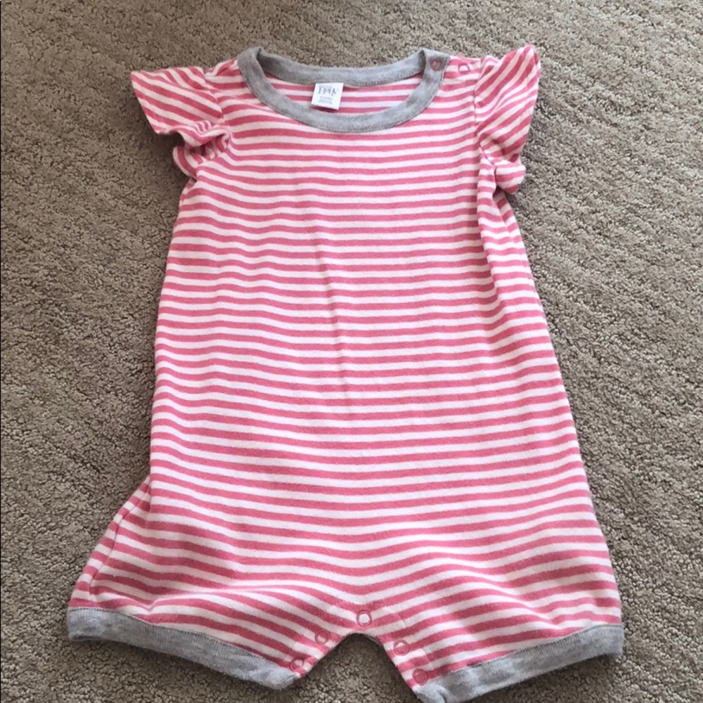 Nordstrom Baby Pink Striped Onesie - so cute!